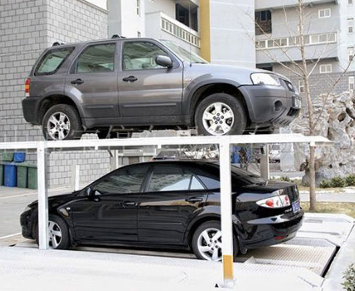 扎鲁特升降车库地坑式简易升降两层立体停车设备